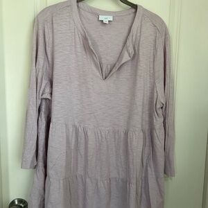 J Jill Pastel Cotton/Tencel Top